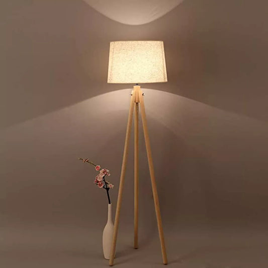 Modern Wooden Floor Lamp - 155 cm