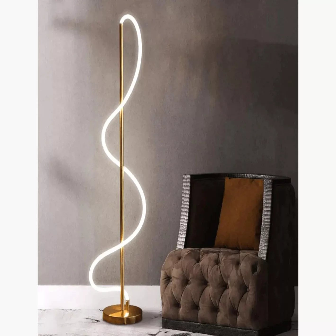 Music Notes Metal LED Floor Lamp - 165 cm