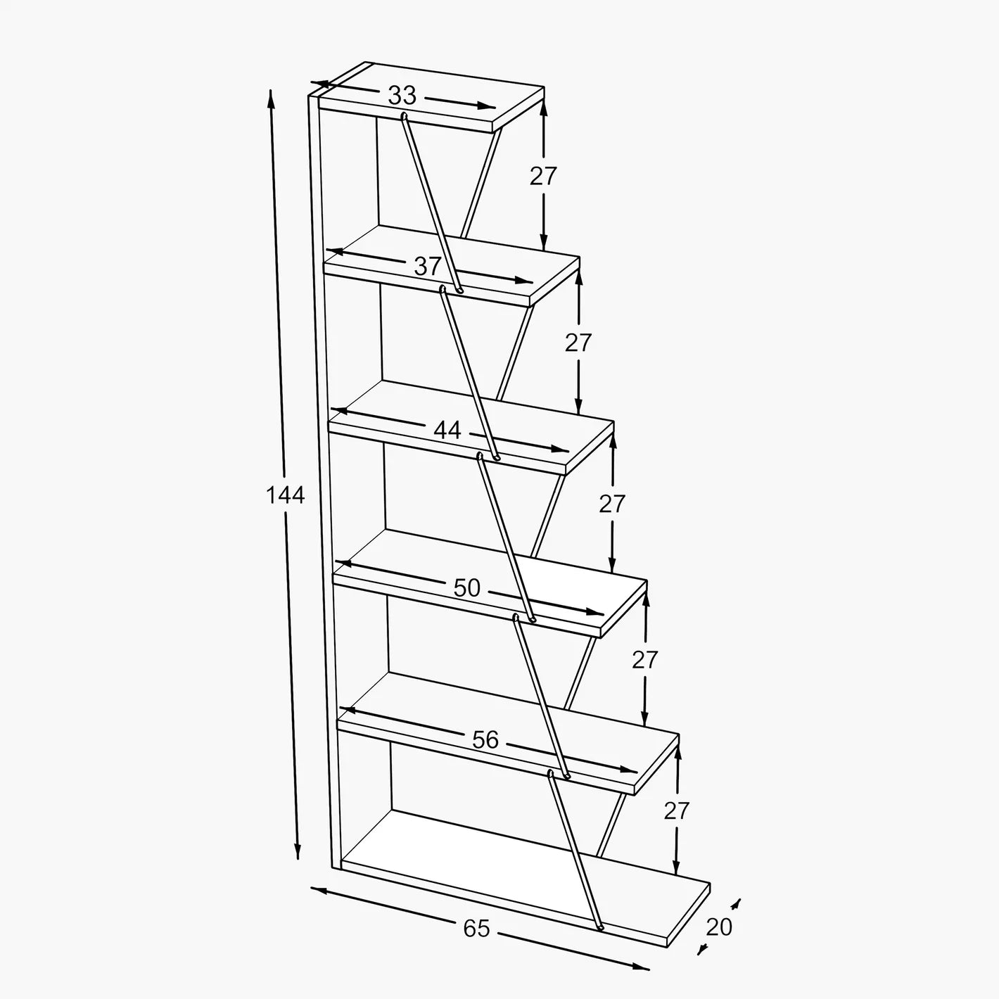 Modern Bookcase For Organizing And Showcasing Books - COOLBABY