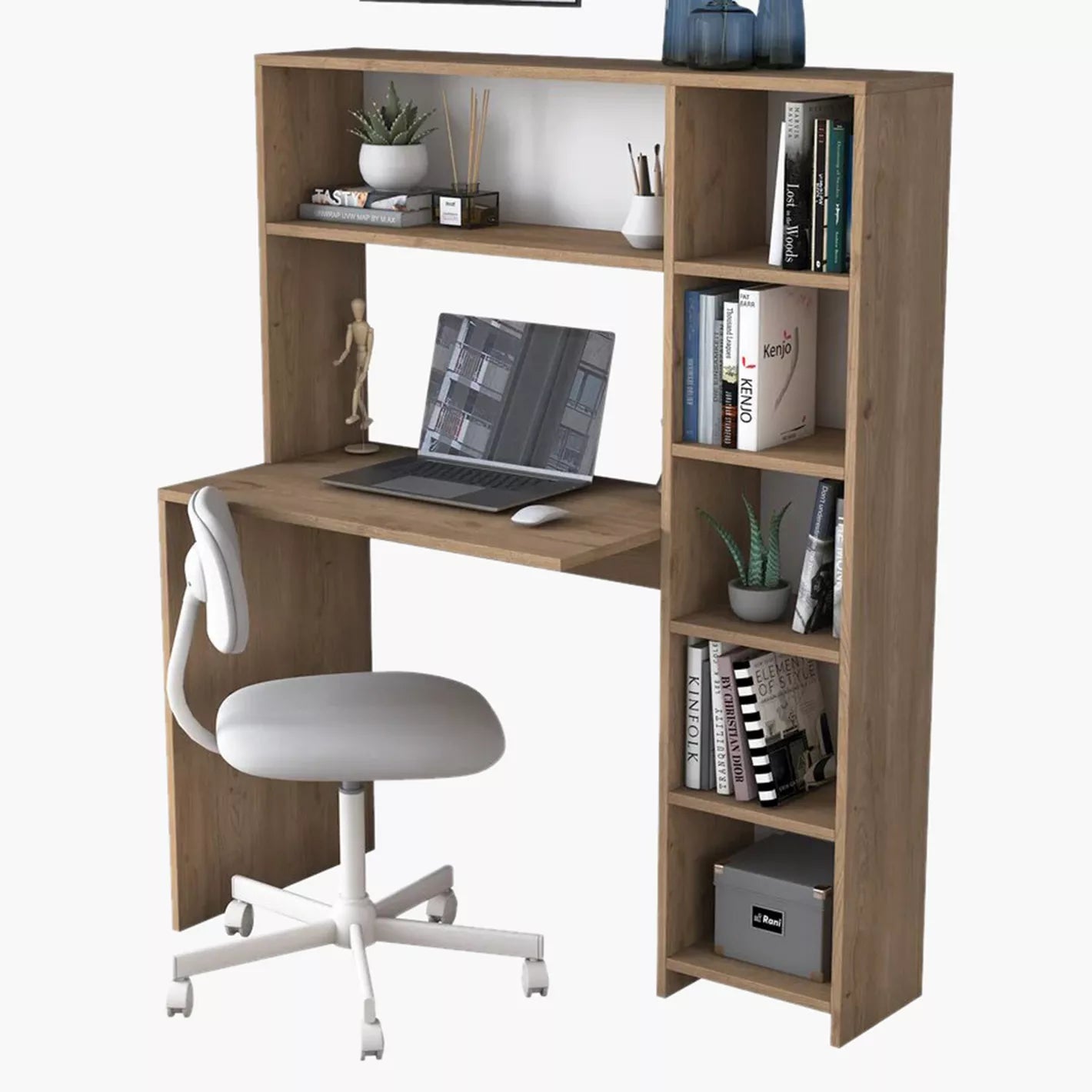 Home Study Desk with Hutch, Computer Desk - COOLBABY