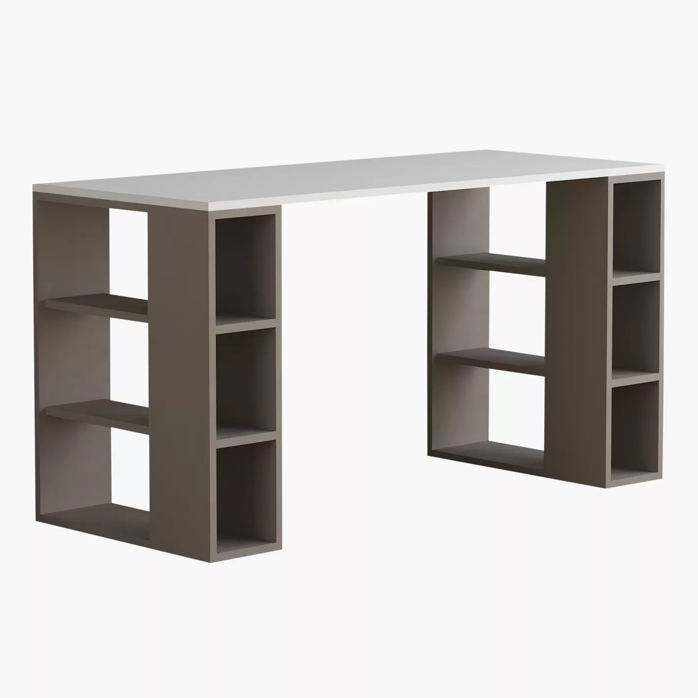 Writing/Office Desk With 6 Shelves Storage For Functional Workspace, Office Desk - COOLBABY