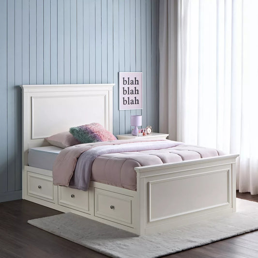 Single Bed with Storage For Kids - 120x200 cm - COOLBABY