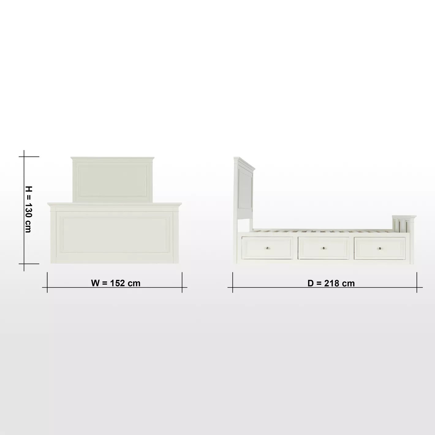 Single Bed with Storage For Kids - 120x200 cm - COOLBABY