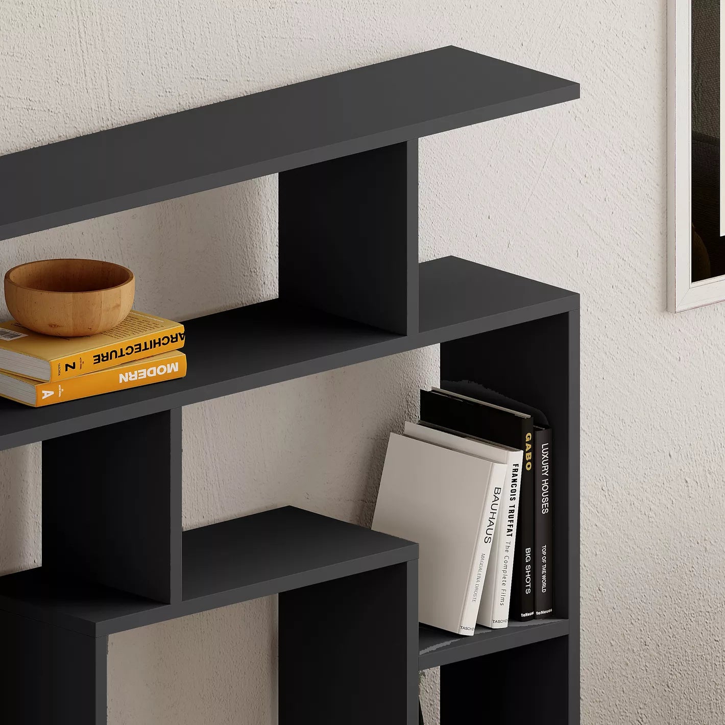 Bookcase With Five Sturdy Shelves For Living Rooms, Bedrooms, Or Offices - COOLBABY