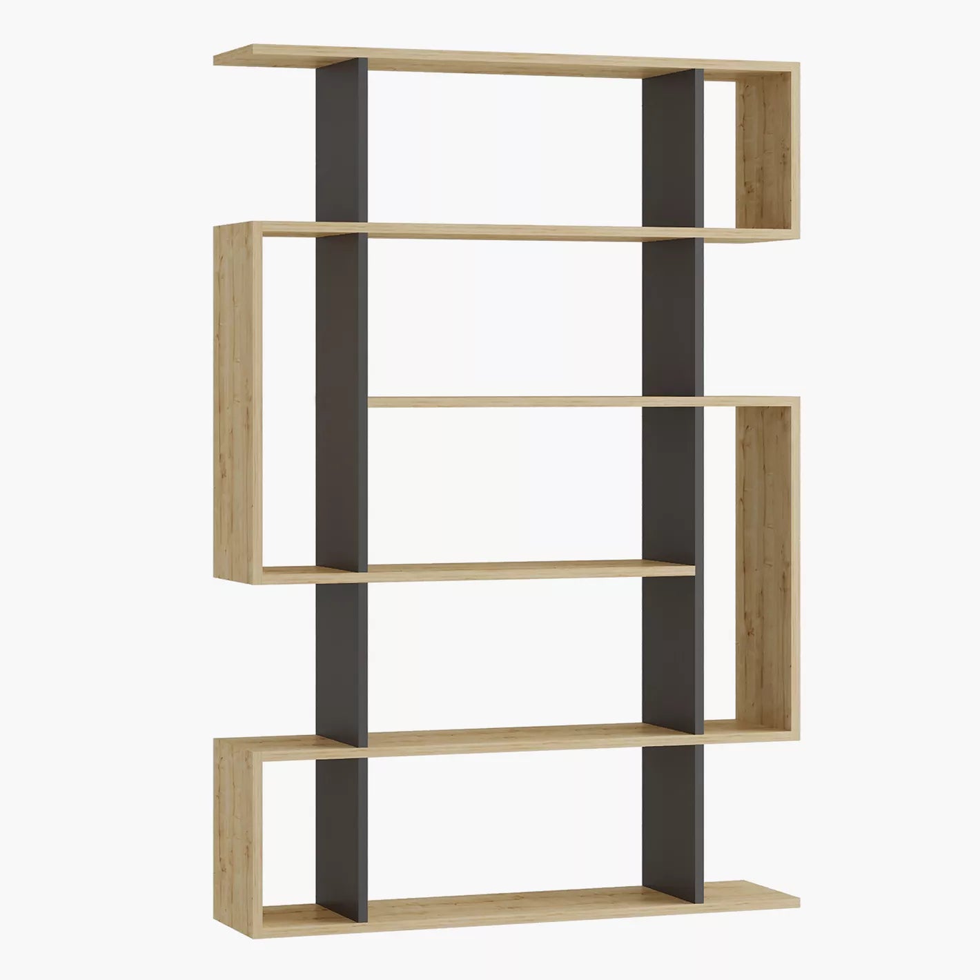 Modern Freestanding Bookcase With Five Tiers For Home Or Office - COOLBABY