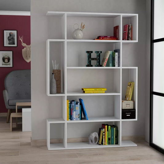 Modern Freestanding Bookcase With Five Tiers For Home Or Office - COOLBABY