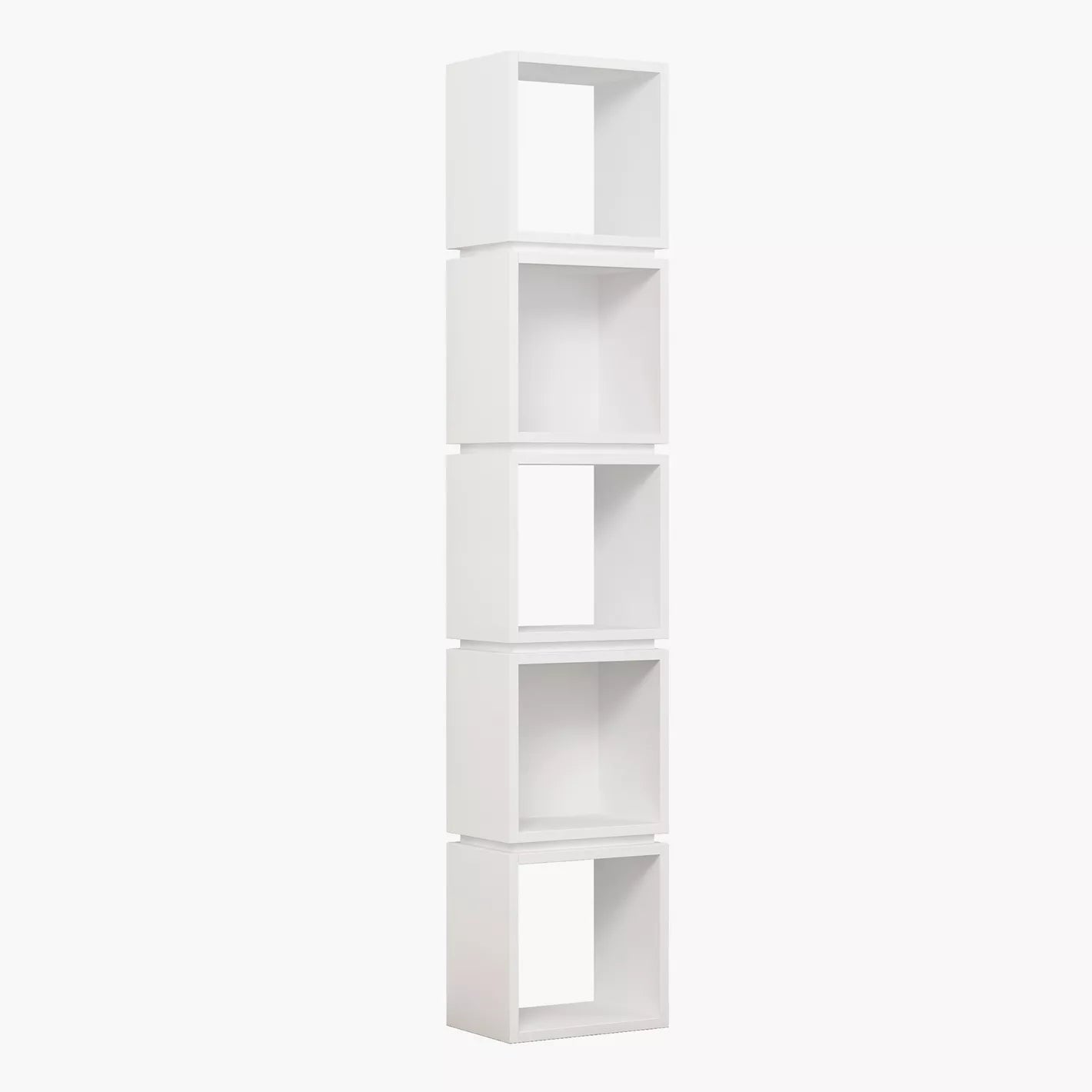 Multi Corner Bookcase With Five Spacious Shelves For Displaying Books - COOLBABY