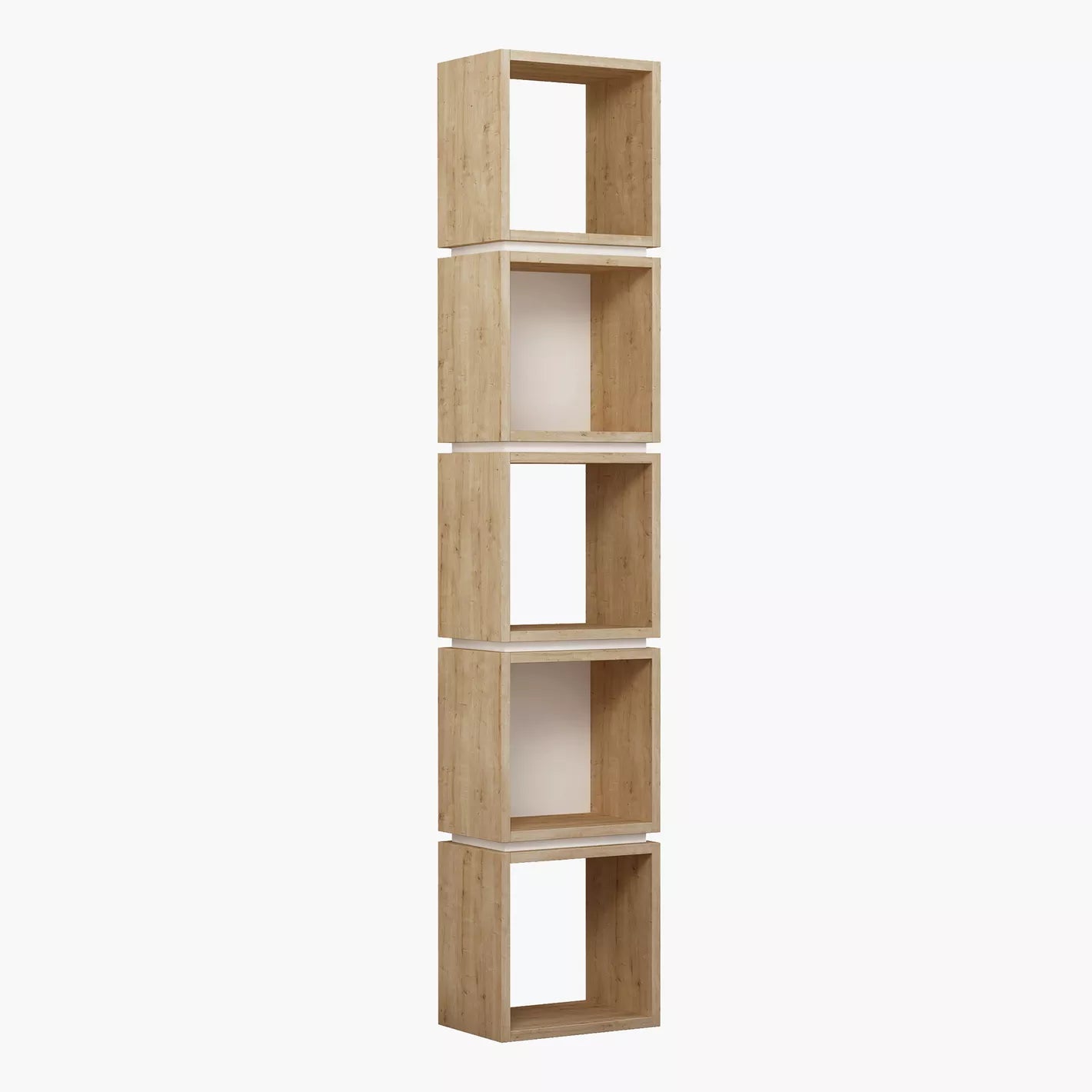 Multi Corner Bookcase With Five Spacious Shelves For Displaying Books - COOLBABY