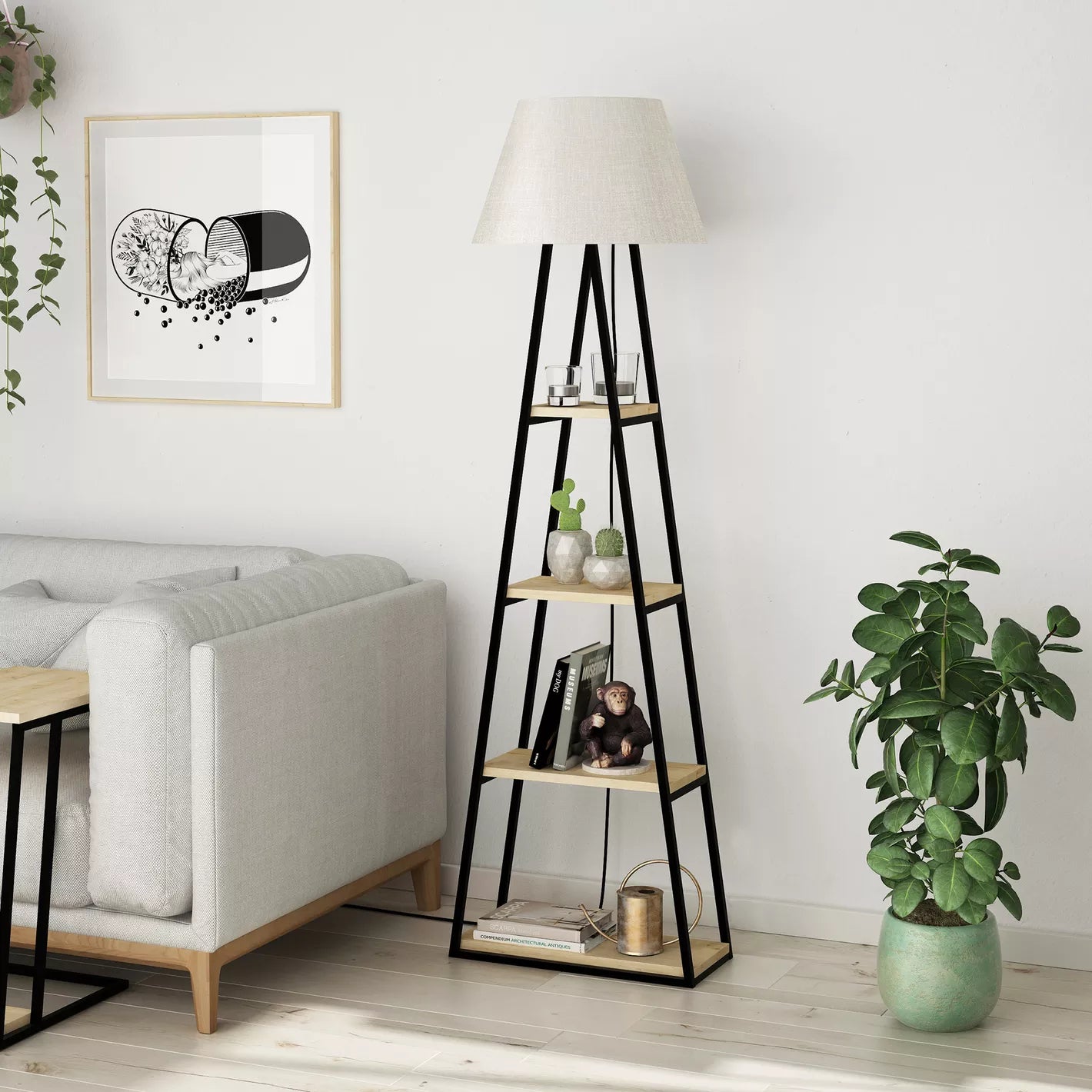 Metal Floor Lamp - 165 cm