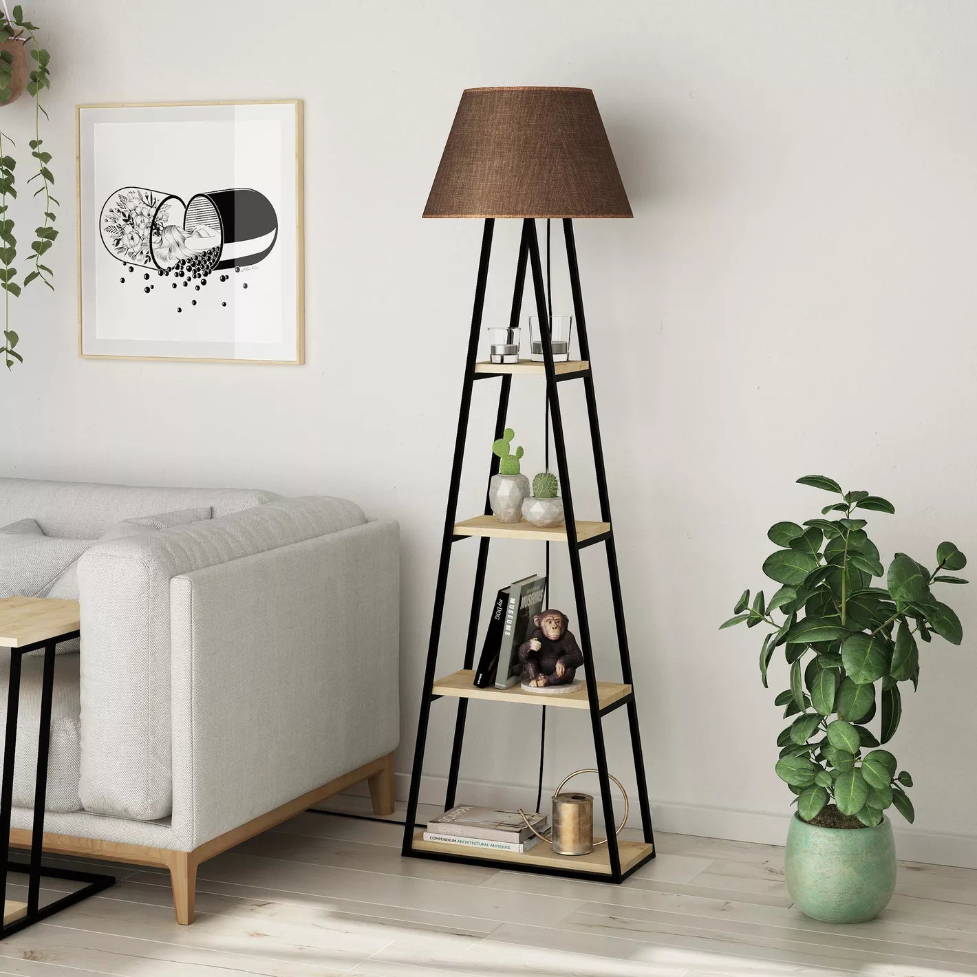 Metal Floor Lamp - 165 cm