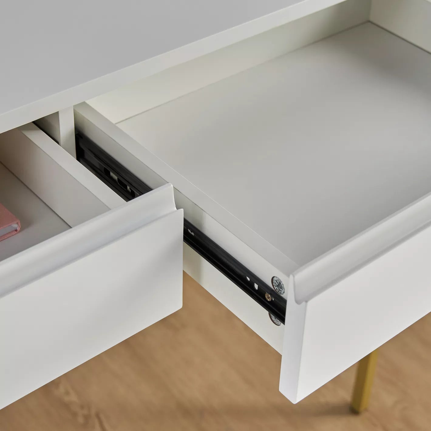 Study Desk, Work Desk With Two Drawers For Storage