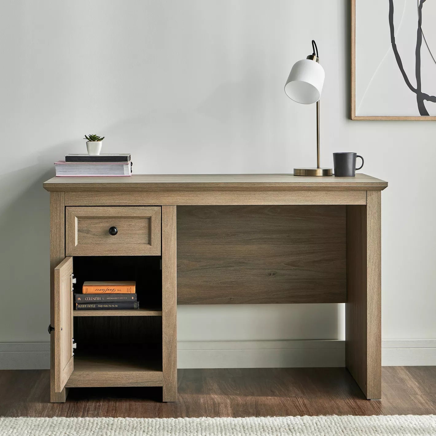 Stylish Study Desk, Home Desk With Storage - COOLBABY