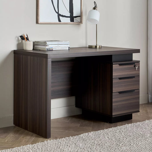 Office Desk With Three Drawers For Storing, Computer/Home Desk - COOLBABY