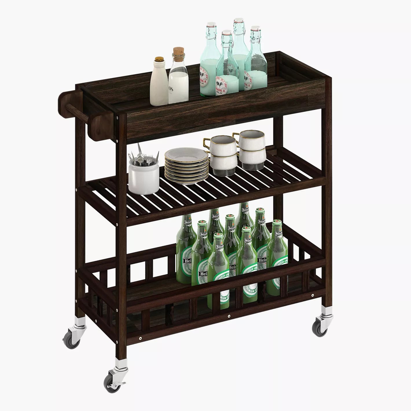 Holger 3-Tier Kitchen Trolley