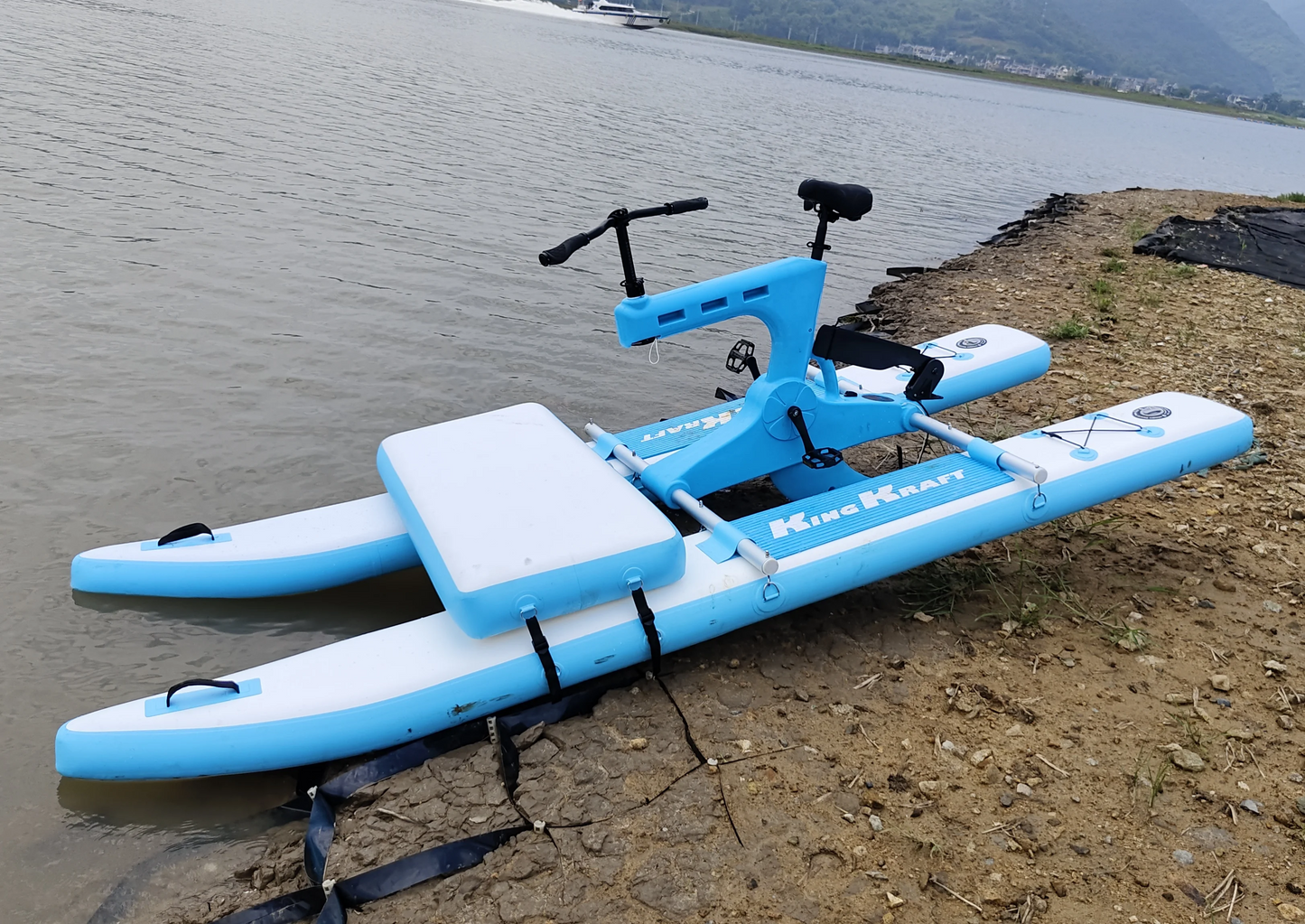 Single/double Person Person Water Inflatable Bicycle Water Pedal Bicycle Water Bike Sea Bike - COOLBABY