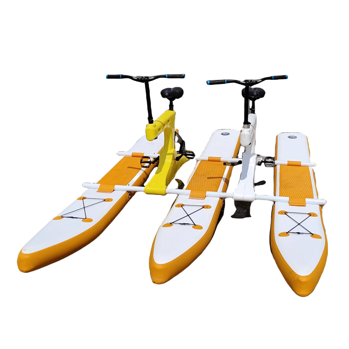 Double Person Floating Inflatable Hydro Waterbike Water Bicycle Bike Pedal Boats Floating Bicycle - COOLBABY