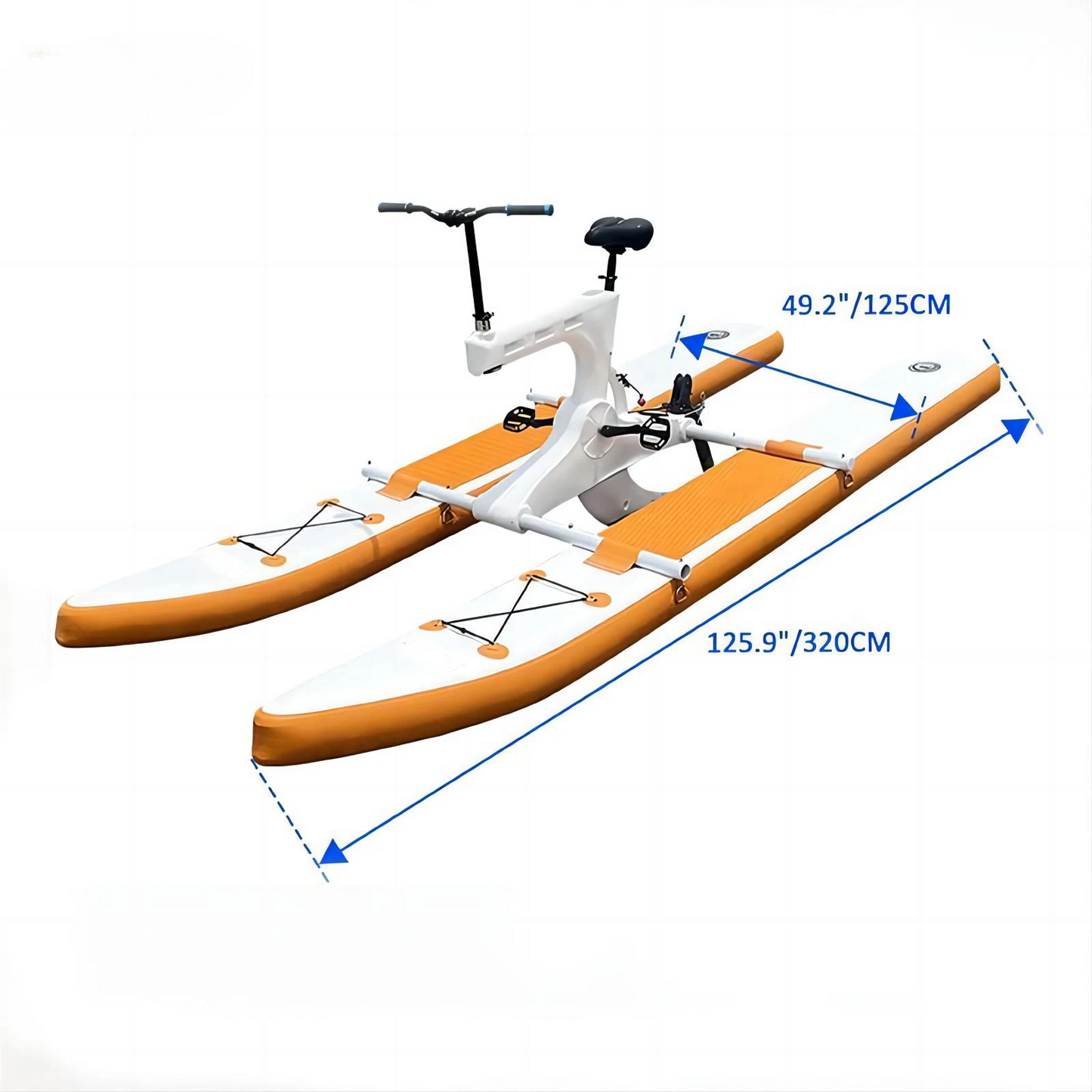 Floating Inflatable Hydro Waterbike Water Bicycle Bike Pedal Boats Floating Bicycle - COOLBABY