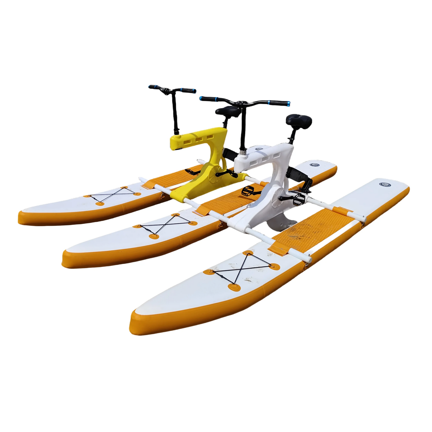 Double Person Floating Inflatable Hydro Waterbike Water Bicycle Bike Pedal Boats Floating Bicycle - COOLBABY