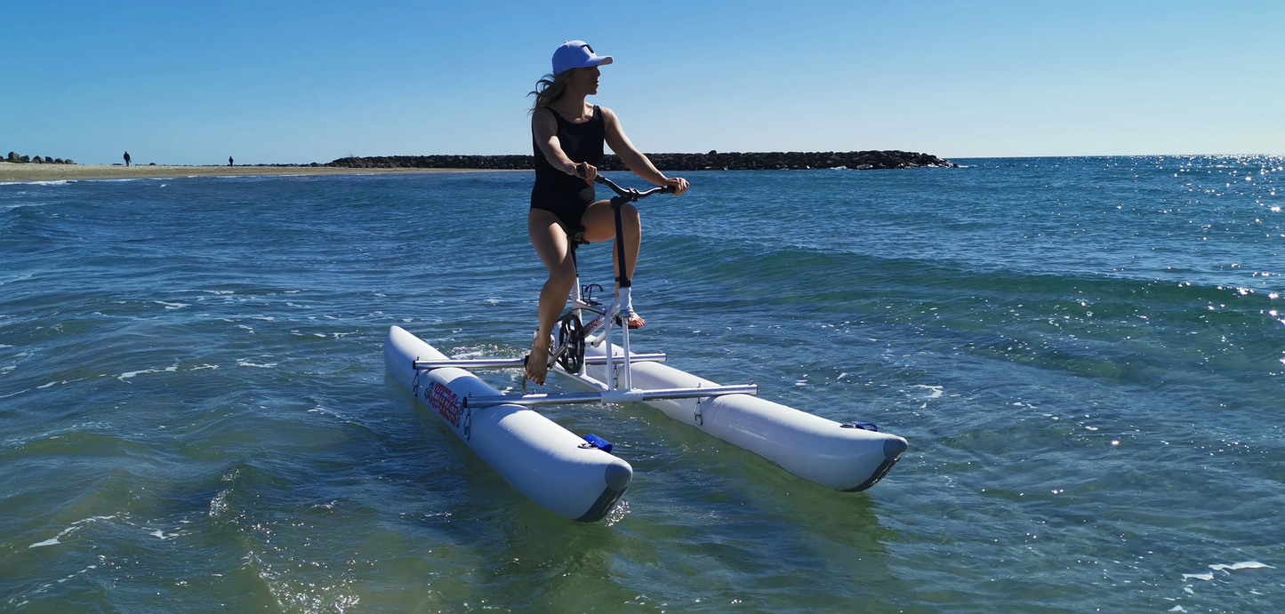 Outdoor fitness ocean adventure aqua bicycle sports portable water float inflatable bicycle floating water bike - COOLBABY