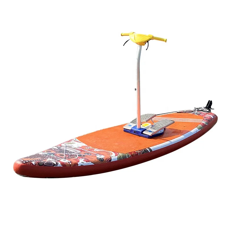 Foot surfboard SUP stand-up non-slip inflatable water paddle board with pedal drive - COOLBABY