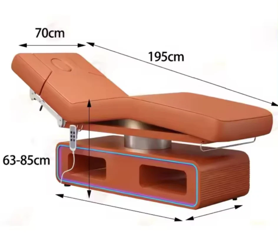 Multifunctional beauty salon adjustable medical facial bed 3 motors electric saloon massage Bed with Chair