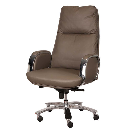 COOLBABY High Back Ergonomic Office Chair 1815-A with Pure Leather, Adjustable Height - COOLBABY