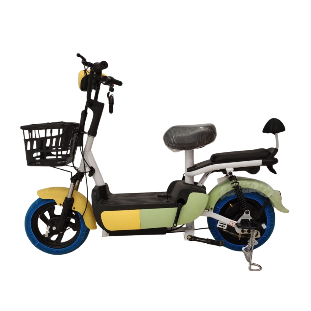 Megawheels Jazz Electric Moped Scooter 48V with Pedal Assist, Remote Alarm - COOLBABY