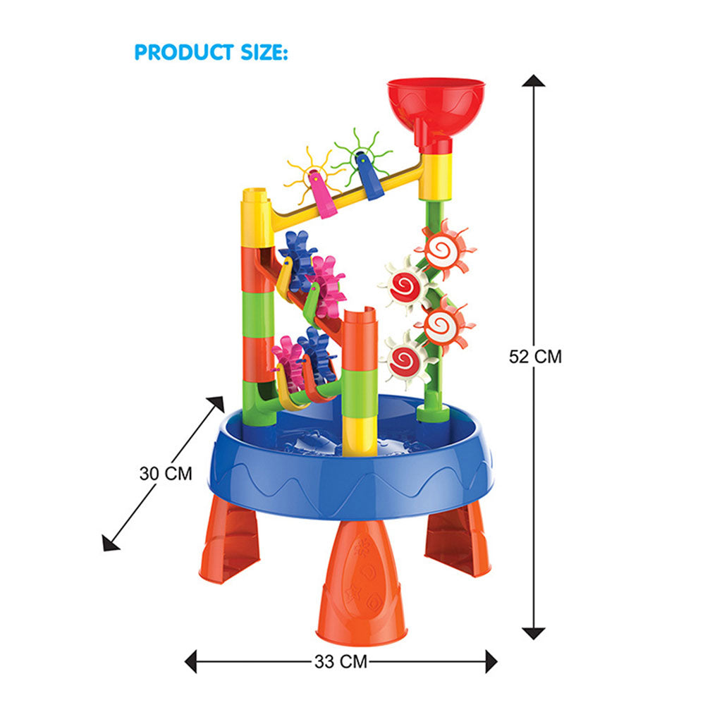 COOLBABY WQSJ-STWJ02 Waterwheel Funnel Beach Table Set Summer Beach Playing Children's Toys,Fun Wheels Water Table Outdoor Toy Water Fun Sand Beach Activity - COOL BABY