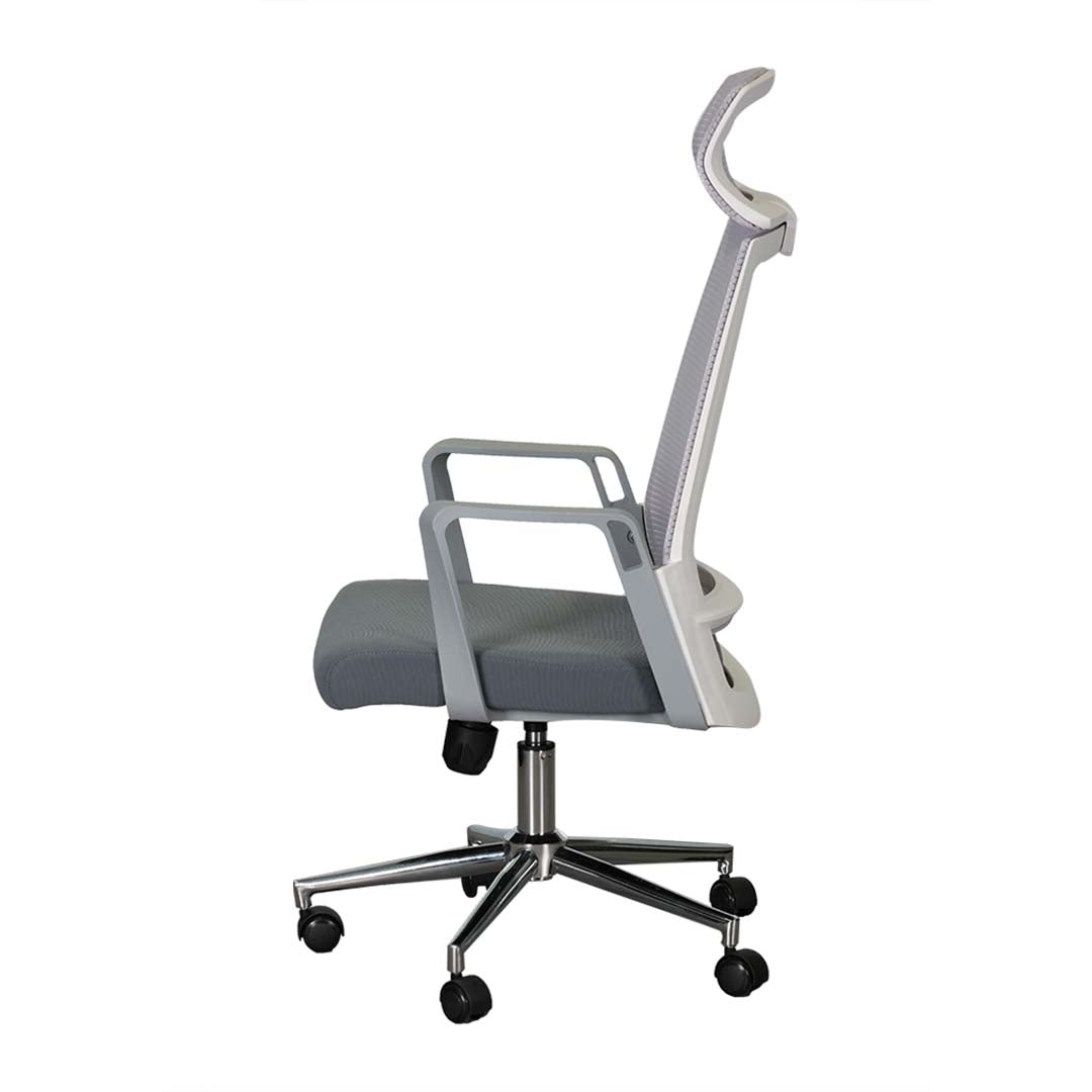 COOLBABY Ergonomic Grey High Back Office Chair with Breathable Mesh, Adjustable Height - COOLBABY