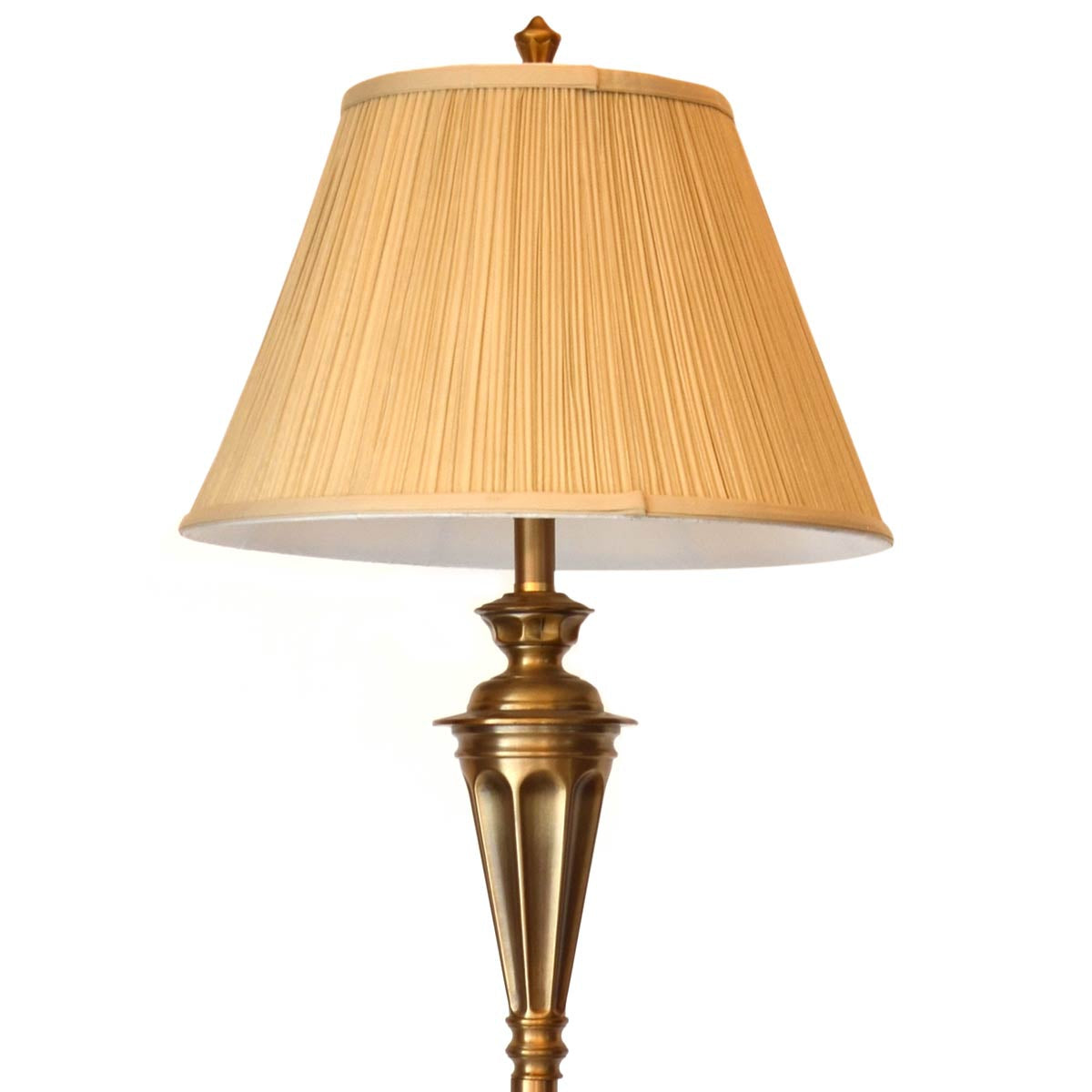 Classic Floor Lamp - Brass / Beige