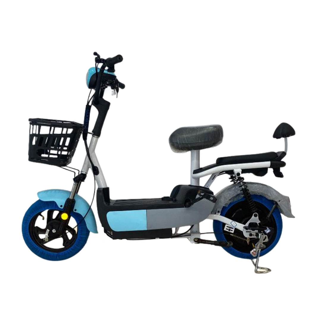 Megawheels Jazz Electric Moped Scooter 48V with Pedal Assist, Remote Alarm - COOLBABY