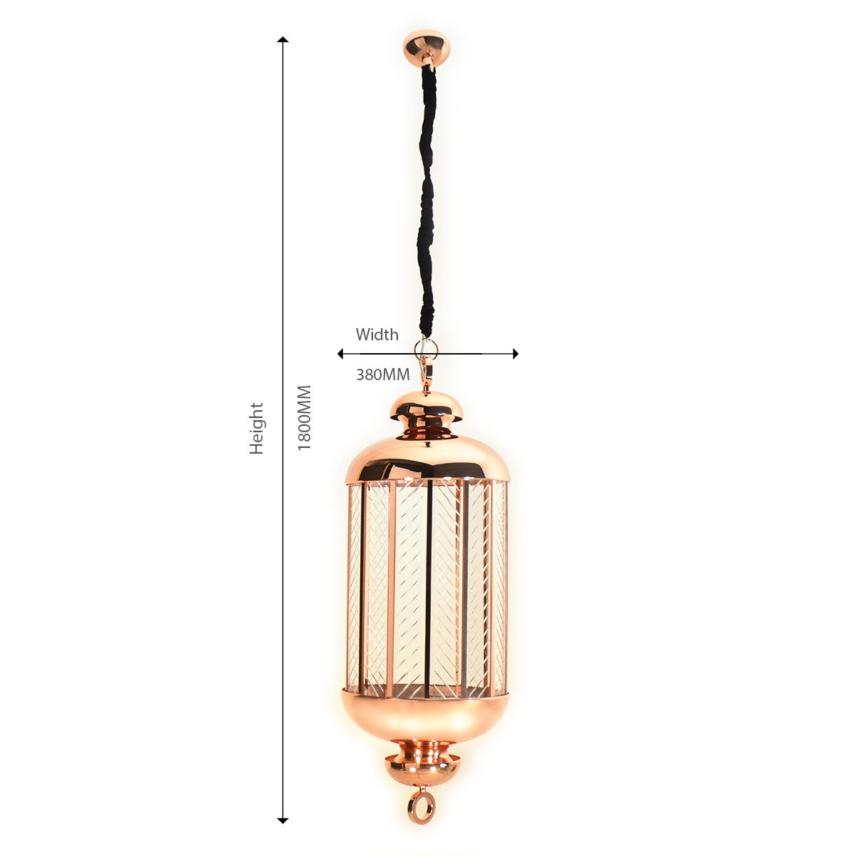 Modern Pendant Light - Rose Gold