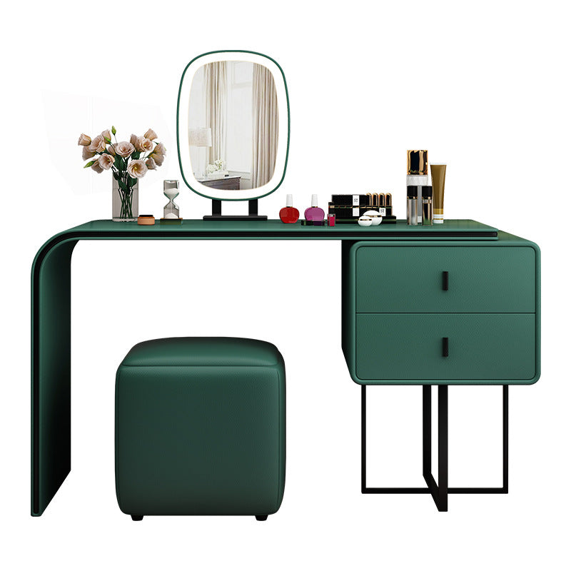 COOLBABY Dressing table small simple modern light luxury makeup table with mirror Italian network red bedroom furniture ins dressing table