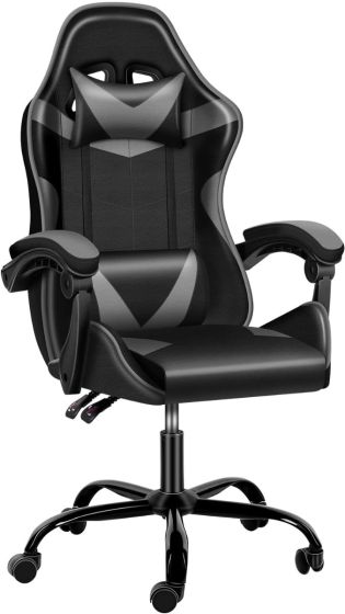 Gaming Chair Ergonomic Computer Chair, Backrest and Seat Height Adjustable, Swivel Recliner Chair - COOLBABY