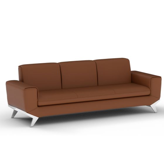 PU Leatherette Seater Sofa Modern Sofa Ideal for Home and Office - COOLBABY