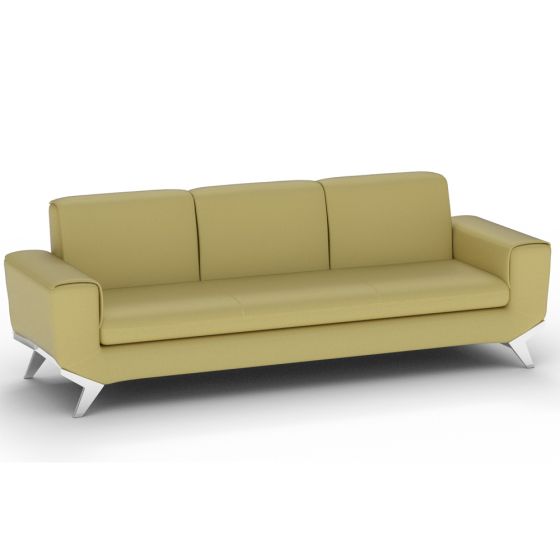 PU Leatherette Seater Sofa Modern Sofa Ideal for Home and Office - COOLBABY