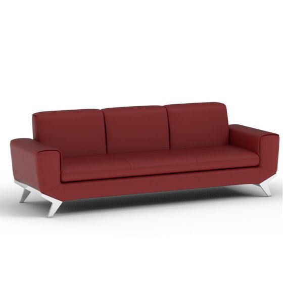 PU Leatherette Seater Sofa Modern Sofa Ideal for Home and Office - COOLBABY