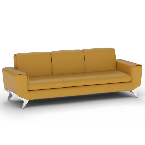 PU Leatherette Seater Sofa Modern Sofa Ideal for Home and Office - COOLBABY