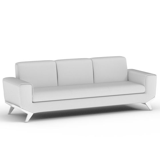 PU Leatherette Seater Sofa Modern Sofa Ideal for Home and Office - COOLBABY