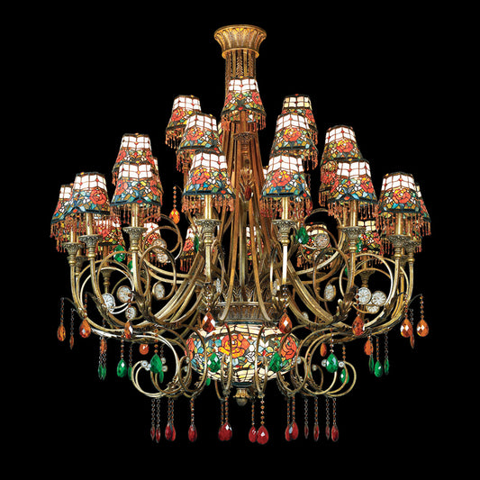 Luxury Vintage Chandelier 220-240V - Brass E14