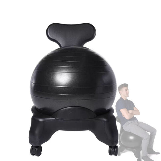 COOLBABY SSZ1001 Balance Ball Chair Office Ball Chair Movement Stability Yoga Ball Advanced Ergonomic Chair Ergonomic Home And Office Desk Chair - Suitable For Home And Office Desk With Air Pump - COOLBABY