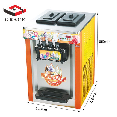 3 Flavors Rainbow Commercial Ice Cream Machine - COOLBABY