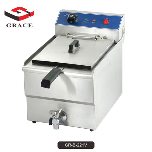 22L Commercial Electric Turkey Deep Fryer With Front Drain - COOLBABY