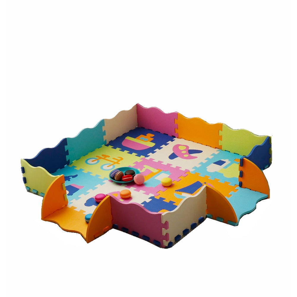 COOLBABY ZLJ1 EVA Foam Puzzle Mat Set Of 25 Waterproof Baby Crawl Mats