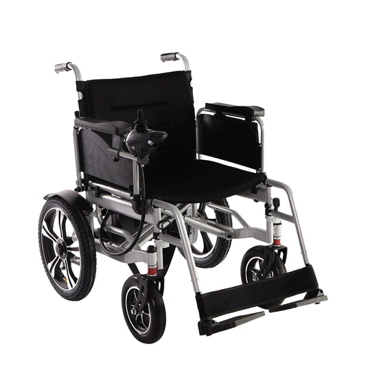 52cm Widen Seat Lightweight Foldable Electric Wheelchair All Terrain Power Wheel Chair for Adults, Seniors, Elderly - COOLBABY