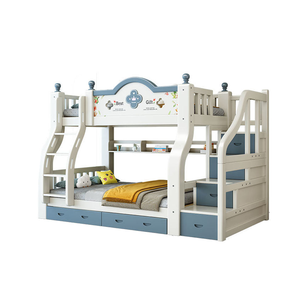 COOLBABY ZLJ1117 Multifunctional Modular Bed With Stairs And Double Drawers - COOLBABY