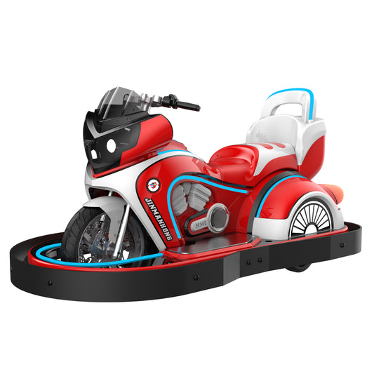 Motorcycle Type Amusement Park Ride Remote Control Racing Car Rides Indoor Playground Battery Powered Electric Super Motor Bumper Car - COOLBABY