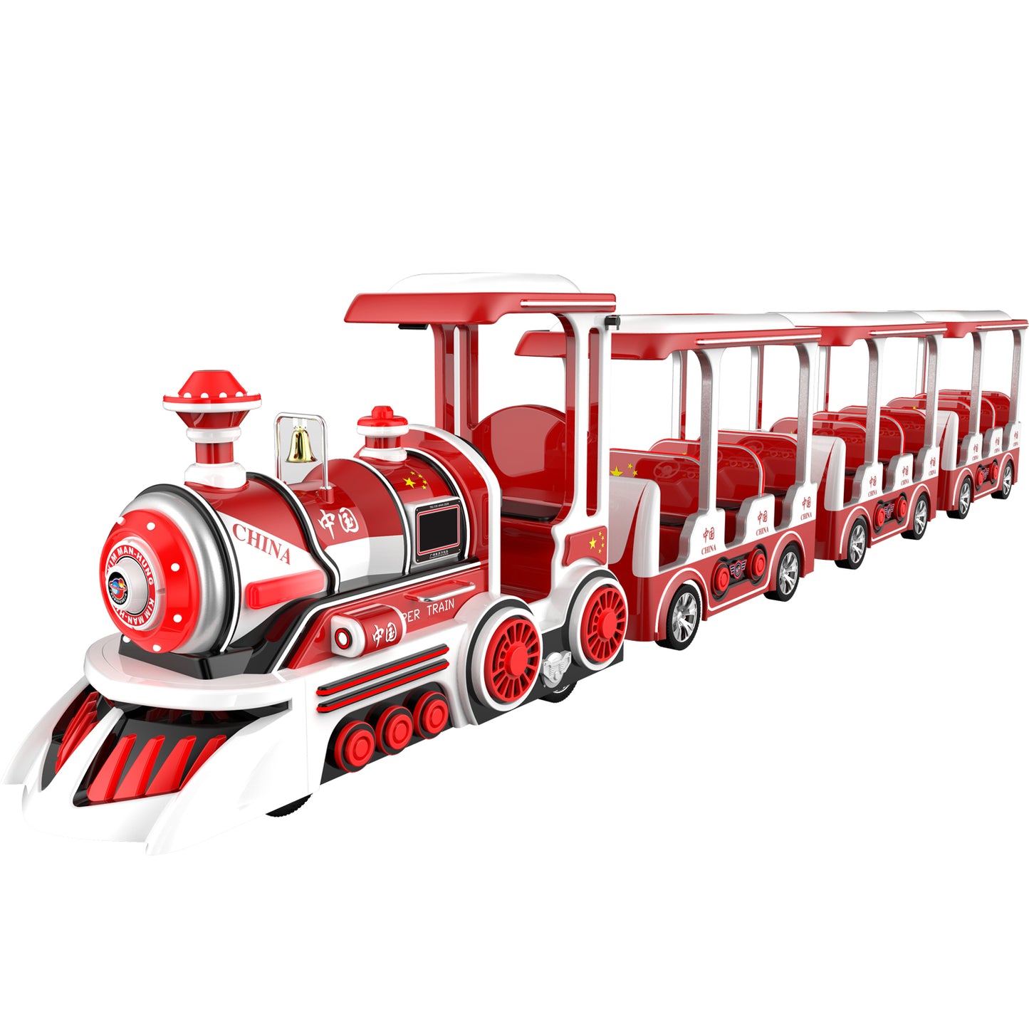 Entertainment Device Amusement Park Facilities Kiddie Ride On Car Kids Small Sightseeing Tourist Electric Train - COOLBABY