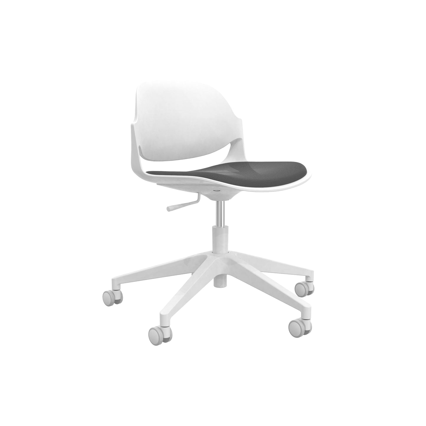 Minimalist Modern Office Chair, Visitor Chair - White frame