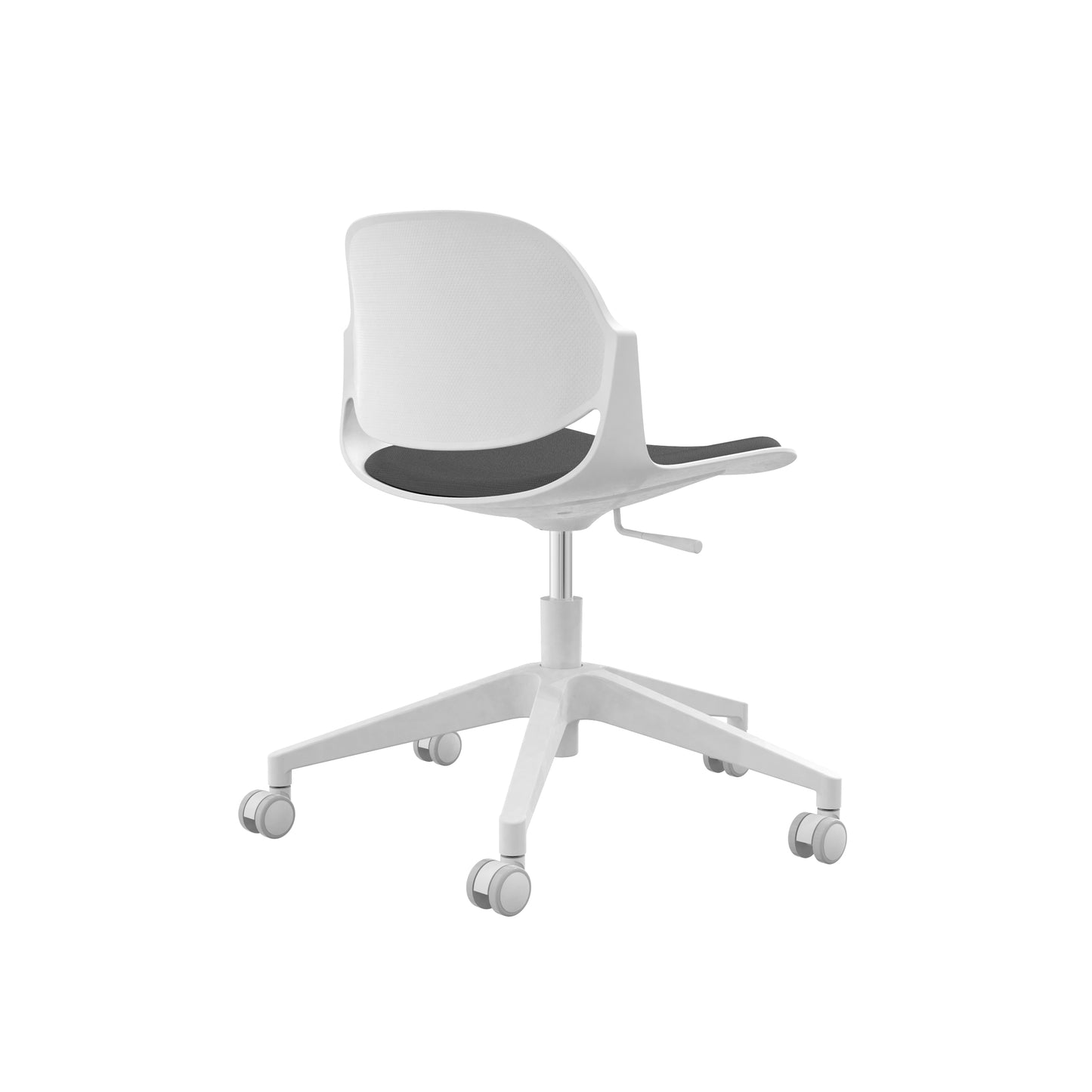 Minimalist Modern Office Chair, Visitor Chair - White frame